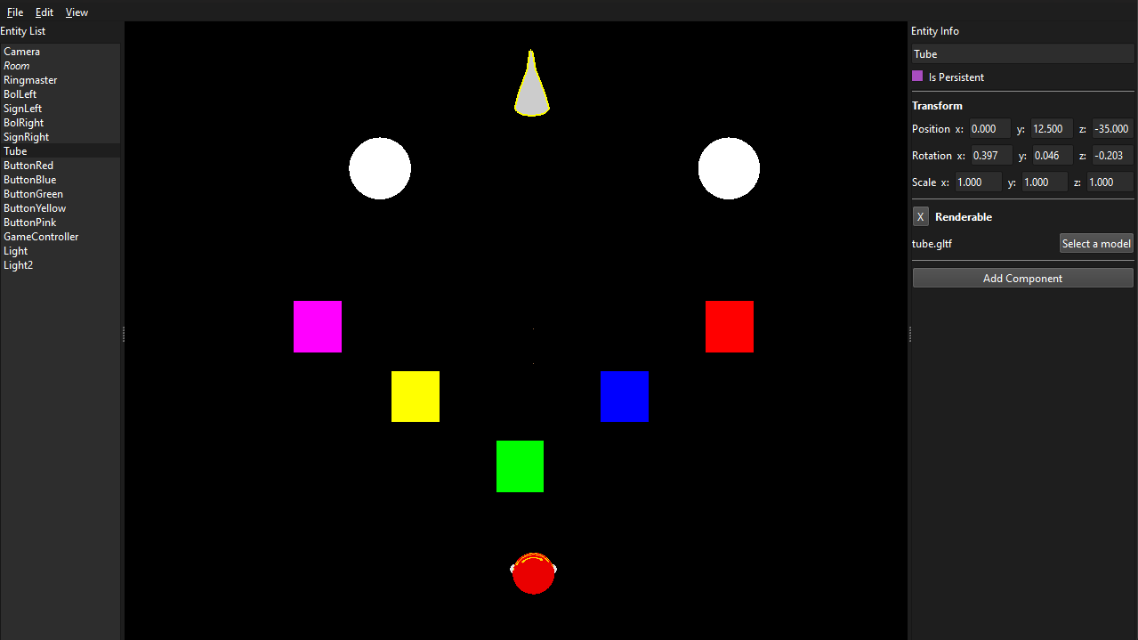Editor in Python, orthographic projection